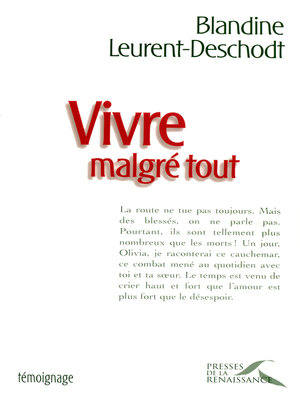 cover image of Vivre malgré tout